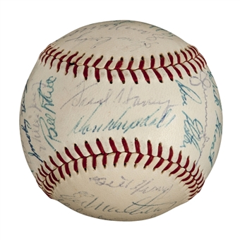 1959 National League All Stars Multi-Signed Baseball  (32 Signatures Incl Hank Greenberg, Musial, Mays, Aaron) (PSA/DNA)